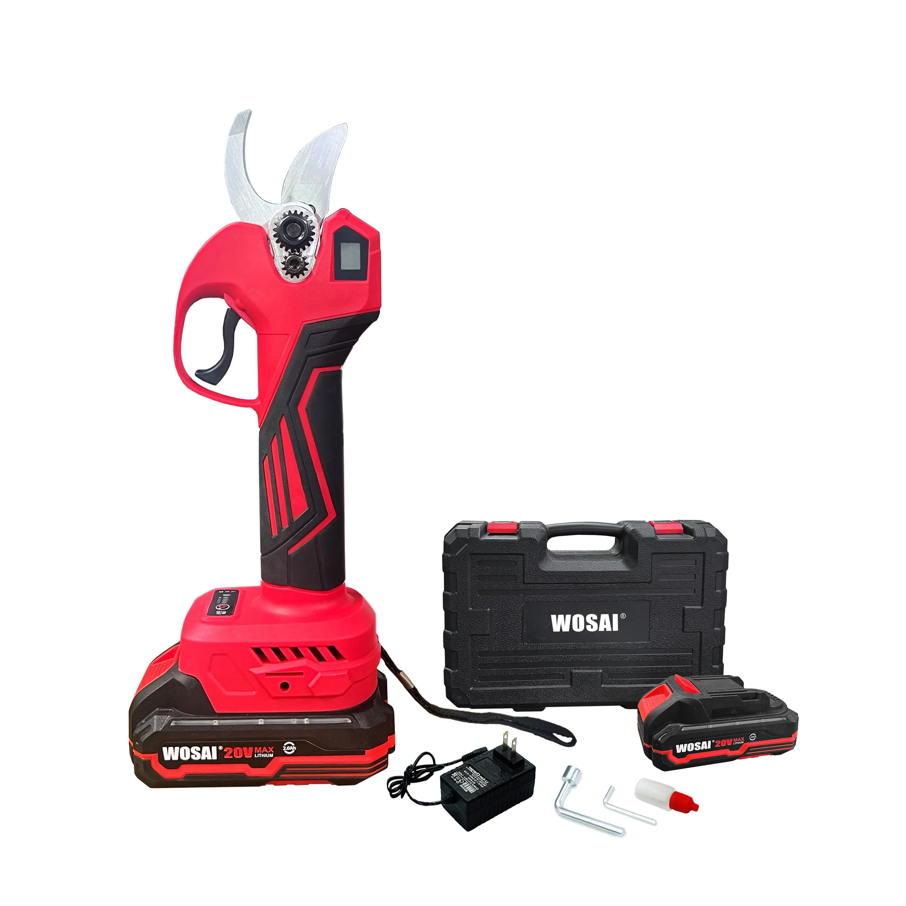 Wosai Electric Pruning Shears Cordless Pruner Shears Brushless with 1.3 Ah Battery Garden Tool for Tree Trimming Branch Cutter