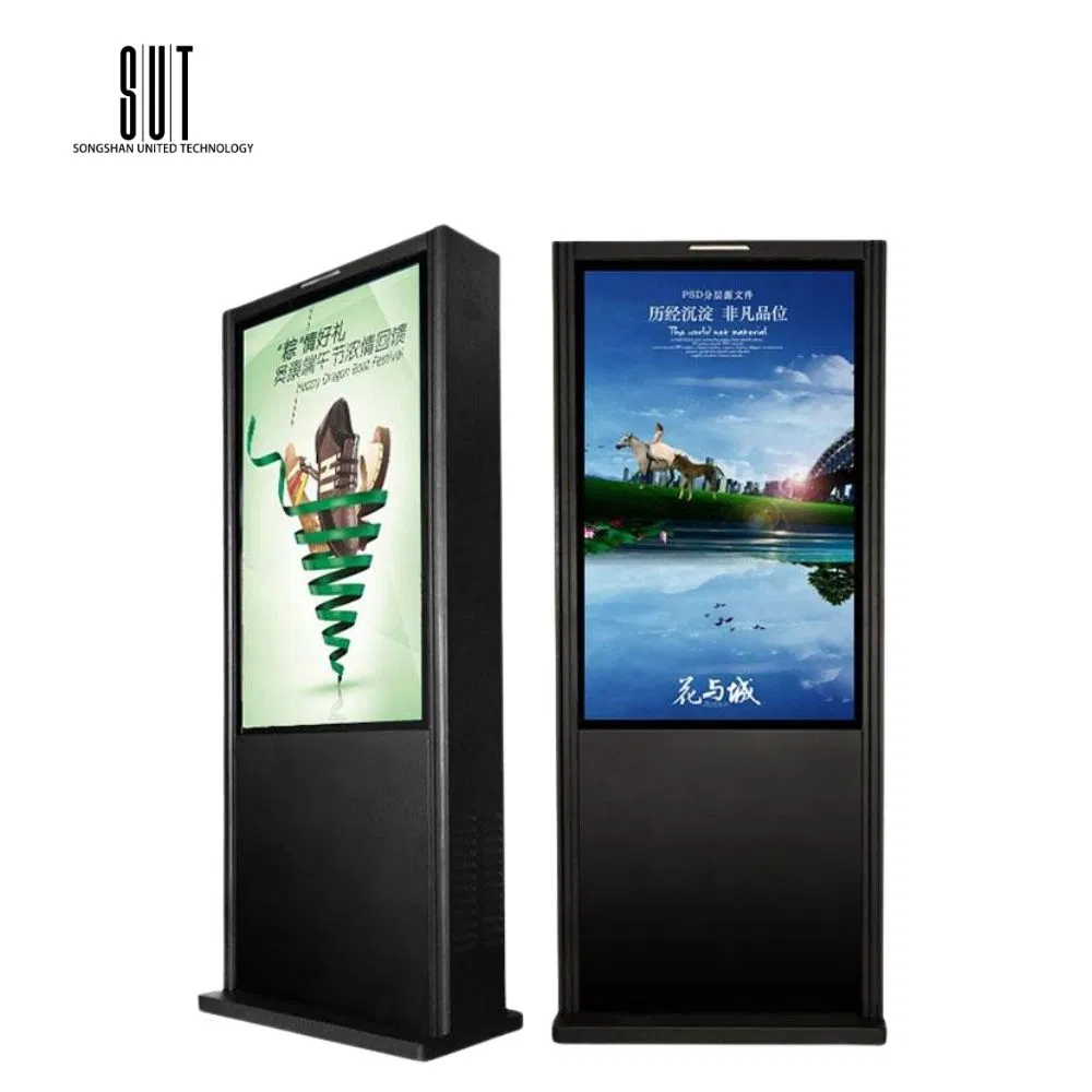Outdoor Advertising Player Digital Signage and Displays LCD Floor Stand Smart Totem