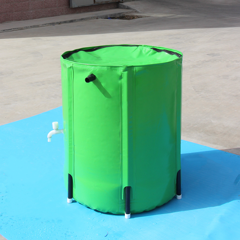 Versatile Rainwater Harvesting Barrel for Both Irrigation and Emergency Water Storage.