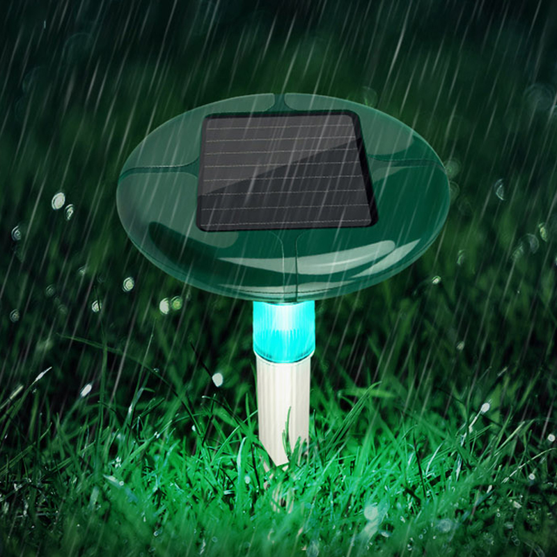 Solar-Powered Animal Repeller Pest Control with Bright LED Light for Garden Decoration