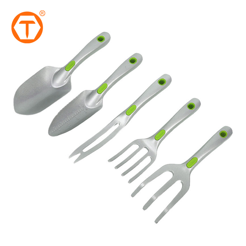 Ergonomic Handle Small Garden Hand Tools Set Aluminum Heavy Duty Lightweight Gardening Tools for Planting