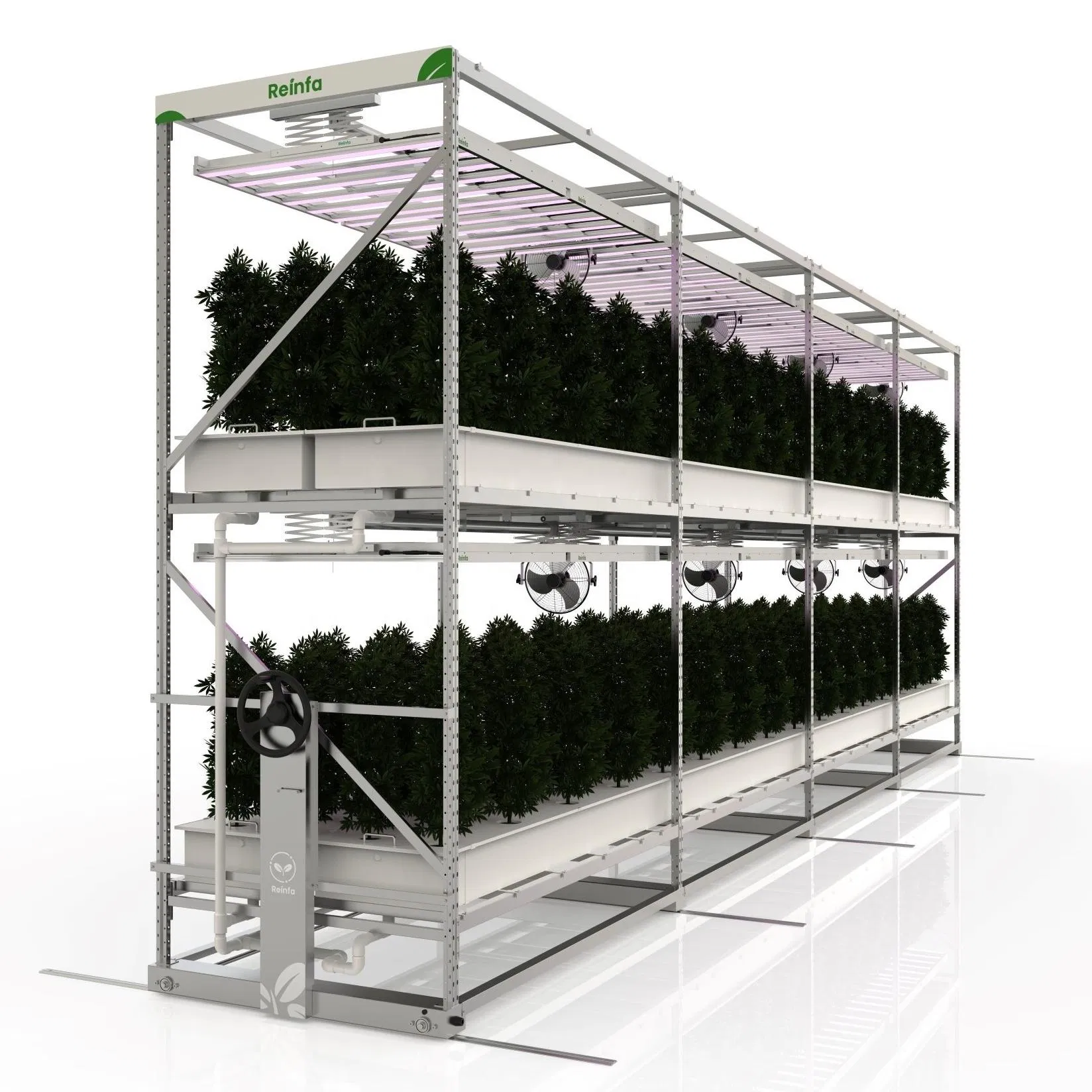 Reinfa Aeroponics Vertical Grow Gardening Hydroponic Systems for Flowers and Herbs