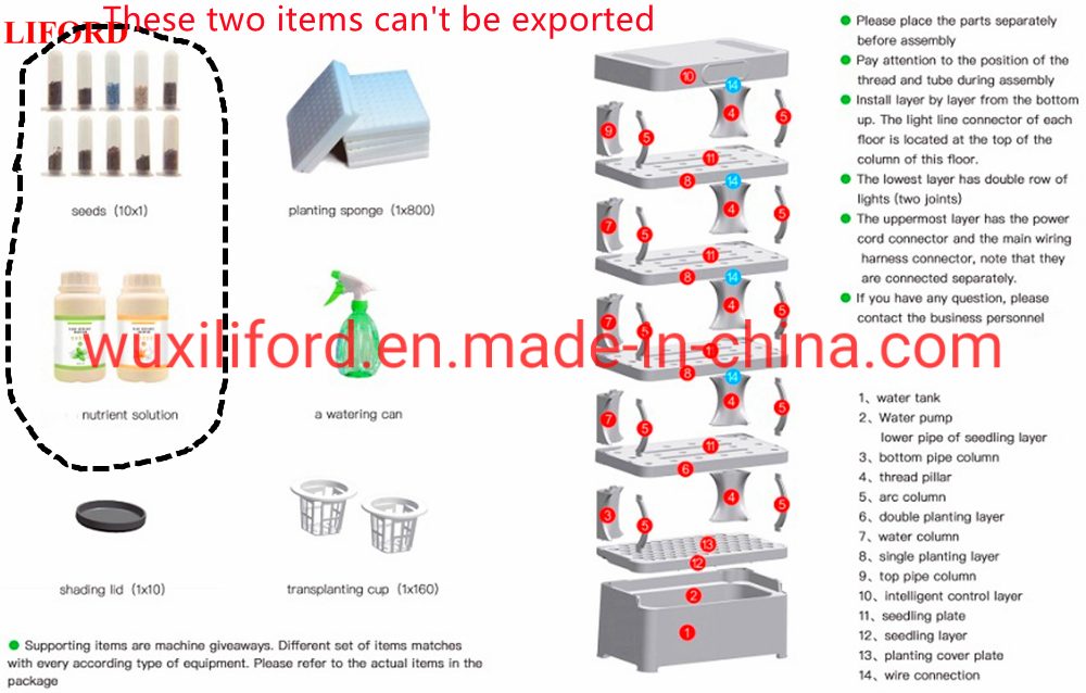 Smart Home Kitchen Office Gardening Vertical Hydroponics Grow Tower System