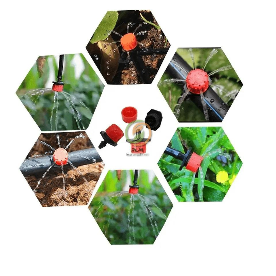 Watering Drip Irrigation Fittings 4L/8L Pressure Dripper Kit