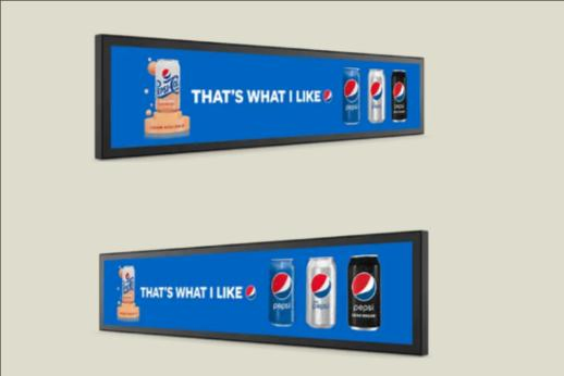 Customise Bar Type 36.6inch LCD Advertising Digital Signage with Android OS for Retail and Restaurant