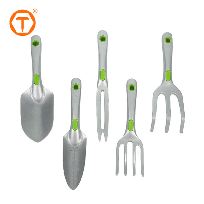 Ergonomic Handle Small Garden Hand Tools Set Aluminum Heavy Duty Lightweight Gardening Tools for Planting