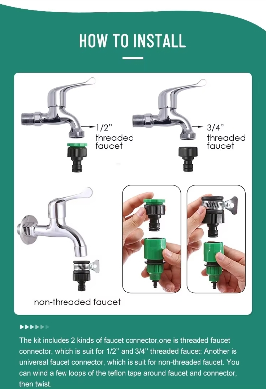 Reliable Greenhouse Watering System Drip Irrigation Kit