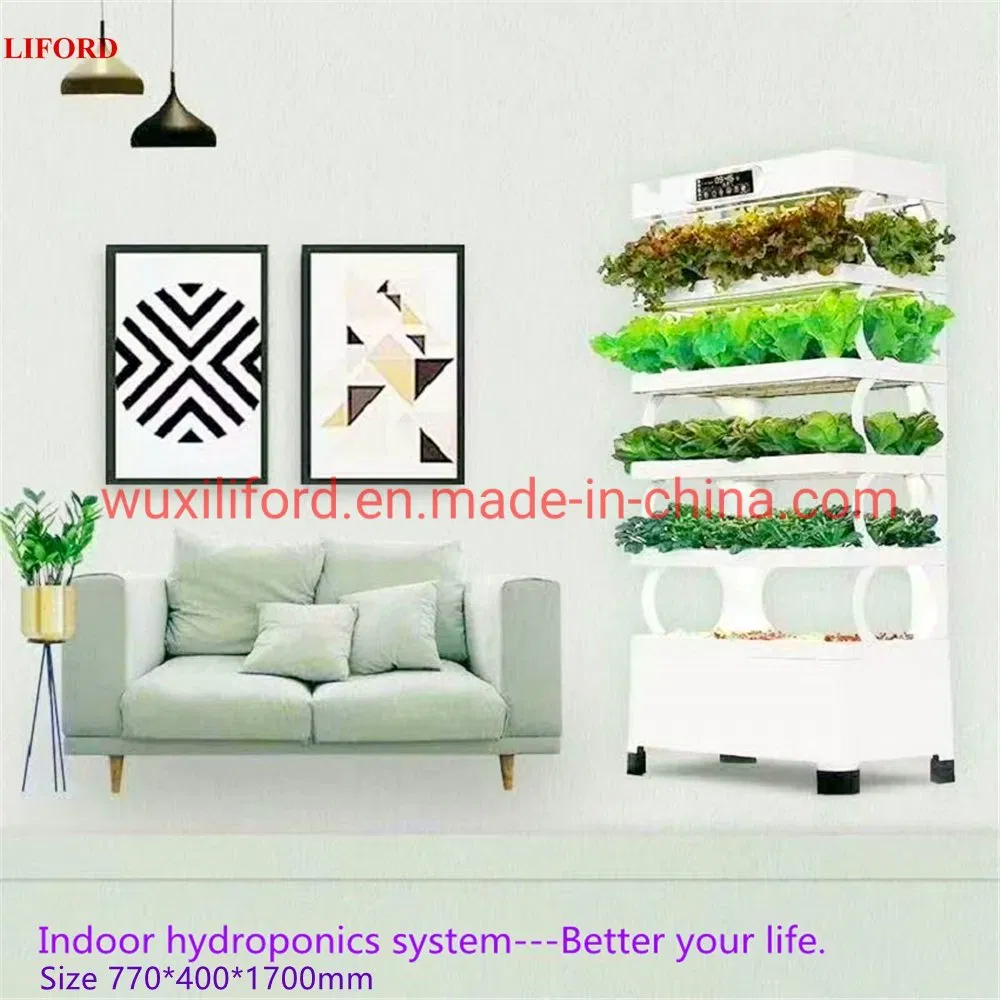 Urban Farming Indoor Hydroponics Growing System Vertical Gardening with LED