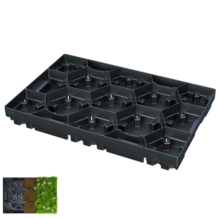 Modular Rooftop Green Roof System Self-Watering Vertical Garden Planters Gardening Roof Usage