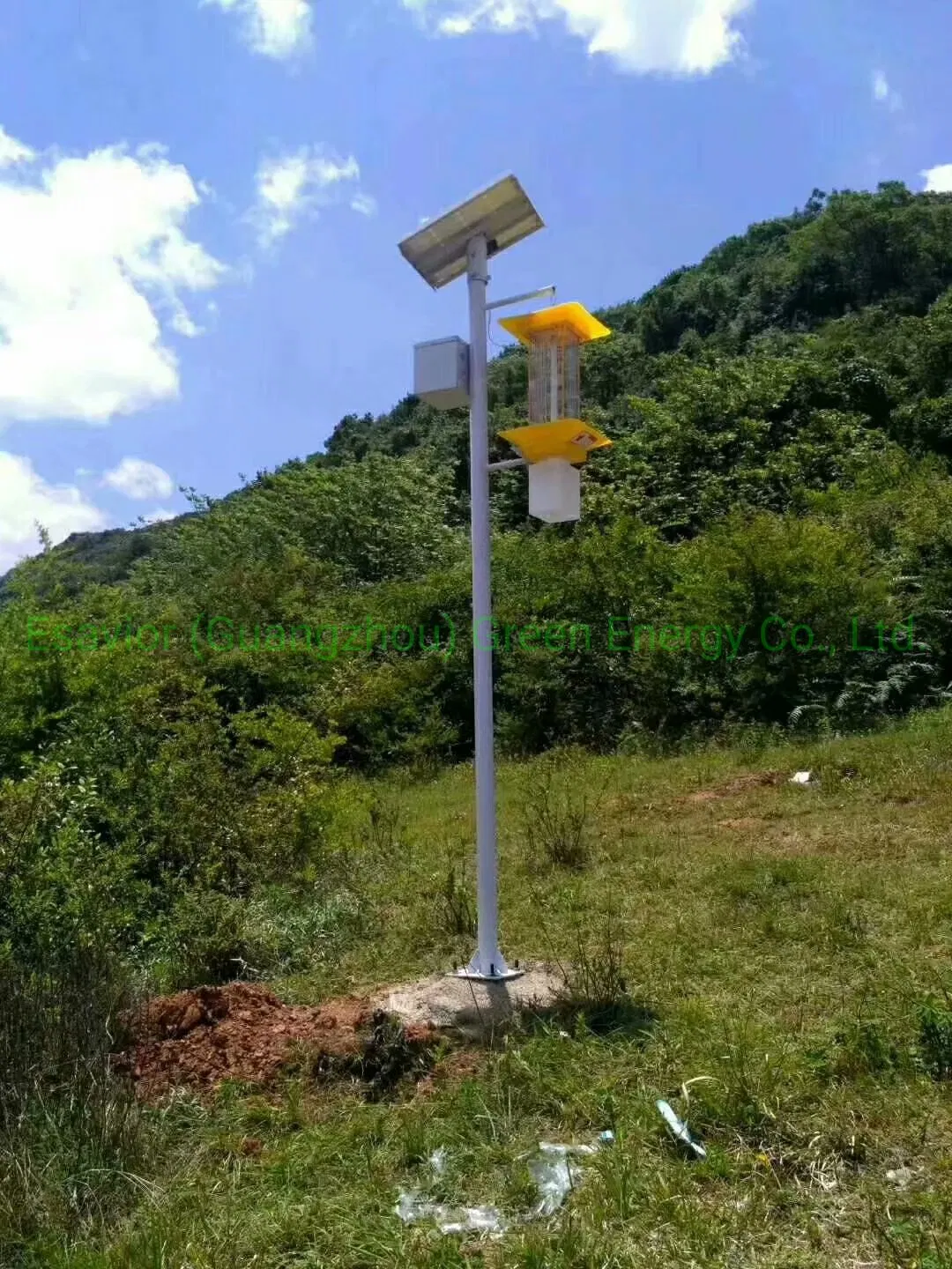 Esavior Solar Insect Mosquito Killer LED Solar Pest Killing Lamp for Farm/Garden Protection