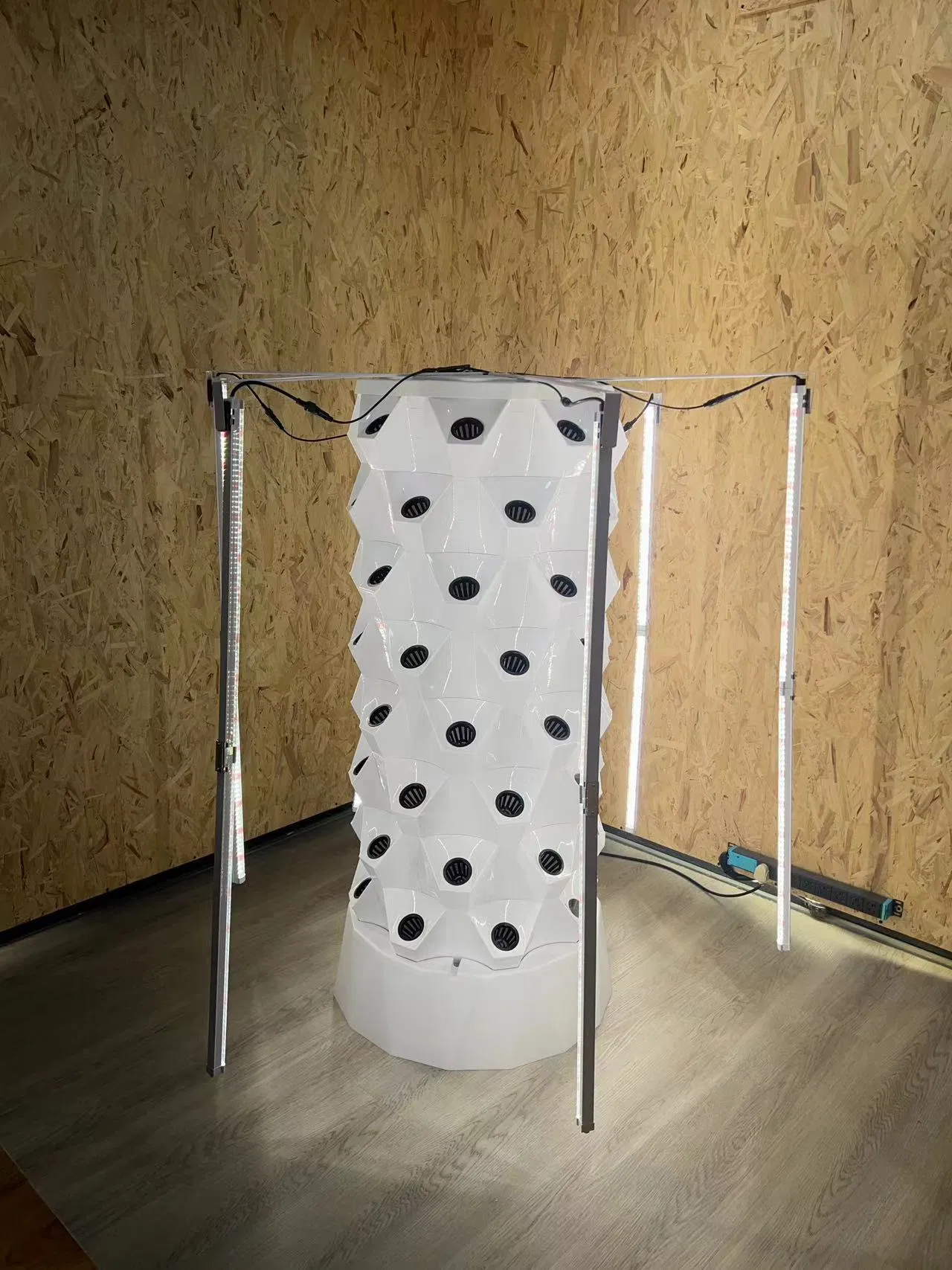 Agg 13 Layer Hydroponic Tower Planter for Lettuce and Herbs, Soil-Free Vertical Gardening System