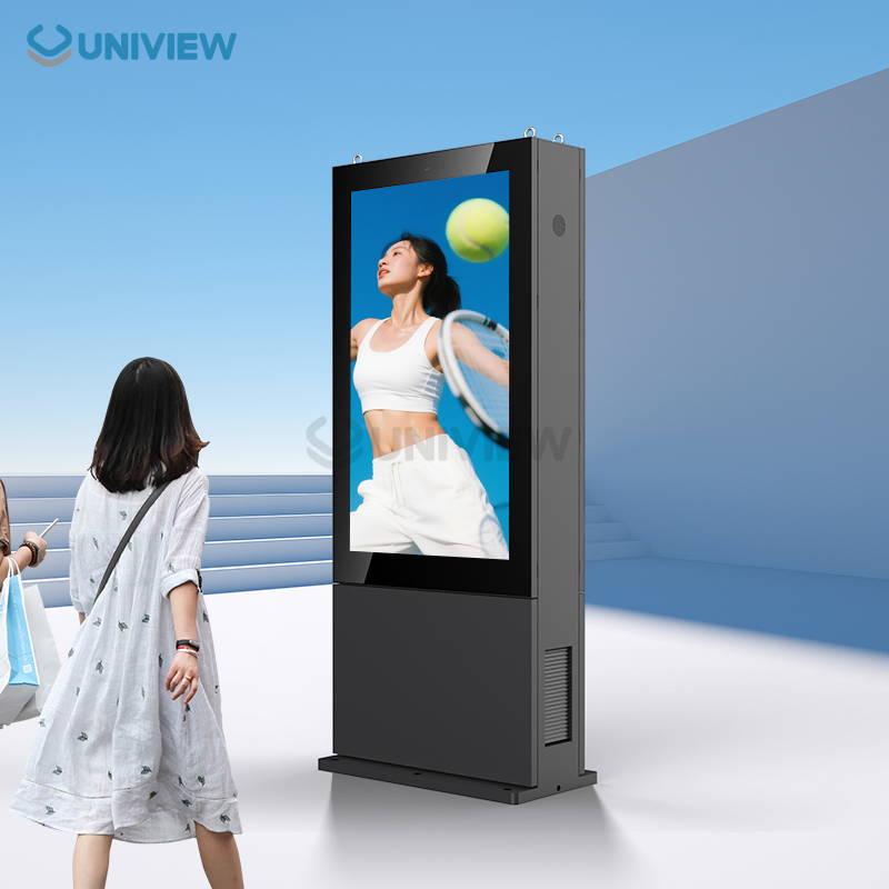 Premium Outdoor Totem Signage F130p, Ultra-Slim Profile and Modern Aesthetic Design