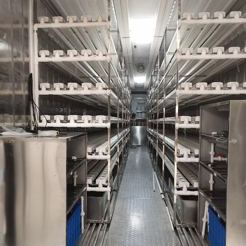 Agg Container Vertical Farms Hydroponic Container Gardening Vertical Planting Container Farm Hydroponics Agricultural Greenhouse for Growing Herbs, Flowers