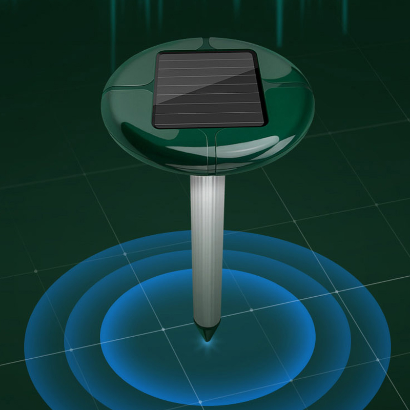 Sonic Outdoor Mole Repeller: Rechargeable Eco-Friendly Garden Pest Control