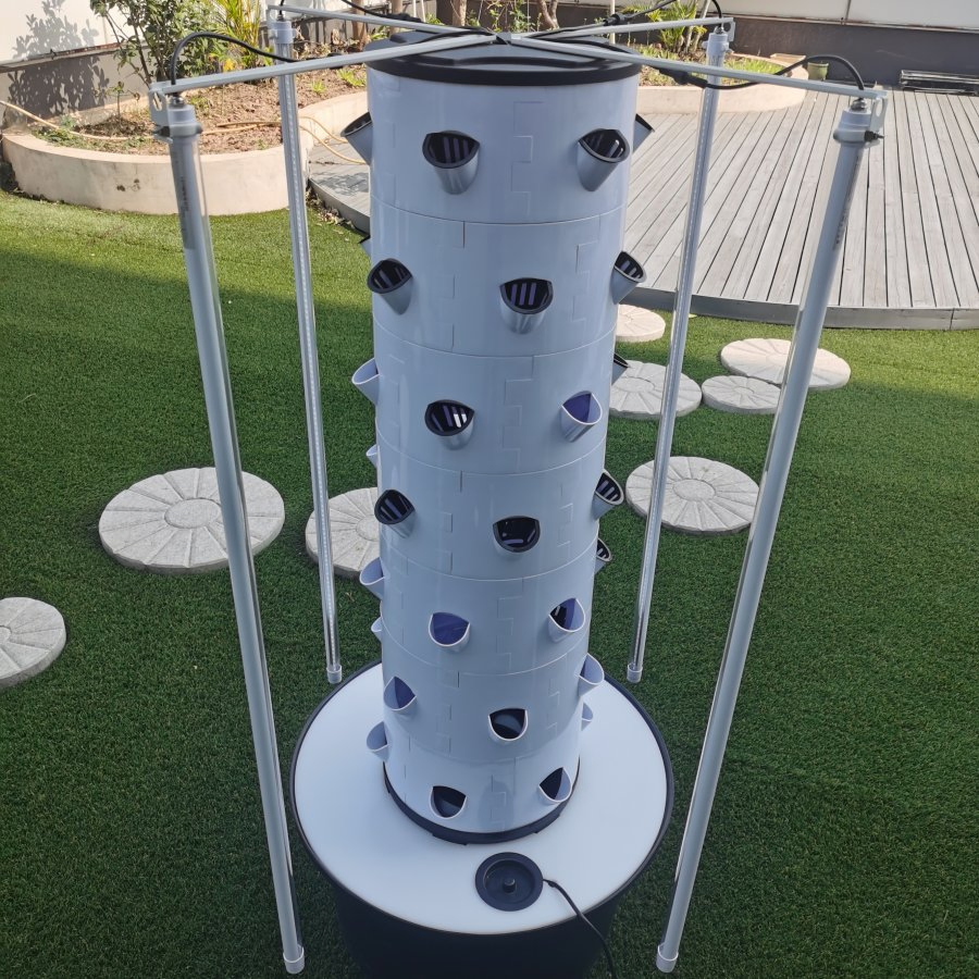 Vertical Hydroponic Tower Gardening System Towers Garden with Lights