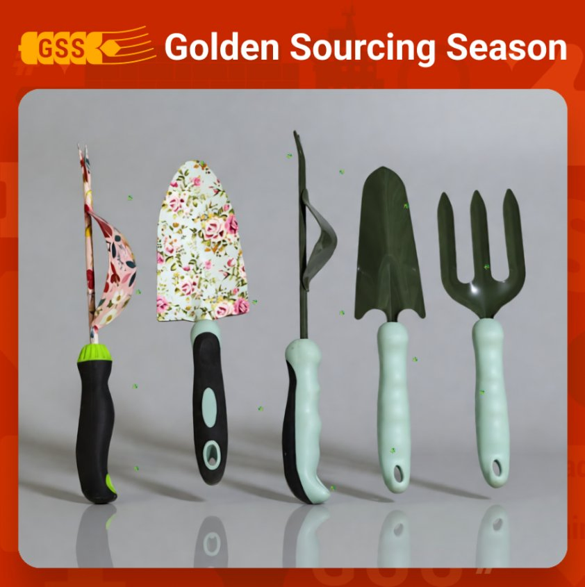 Ardening Hand Tools Stainless Steel Garden Trowel Soil Cultivator Hand Fork Bulb Planter Ergonomic TPR Handle