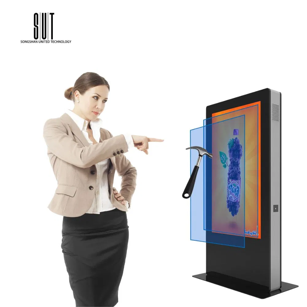 Outdoor Advertising Player Digital Signage and Displays LCD Floor Stand Smart Totem