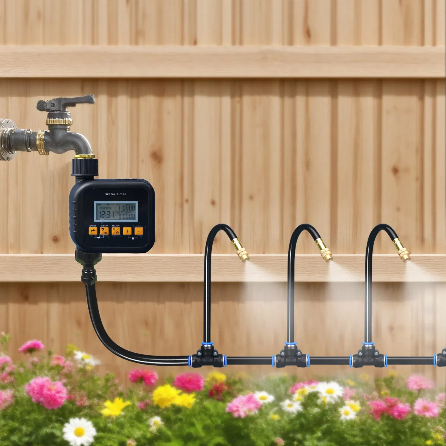 High-Quality Garden Irrigation Sprinkler Kit with Drip System Features