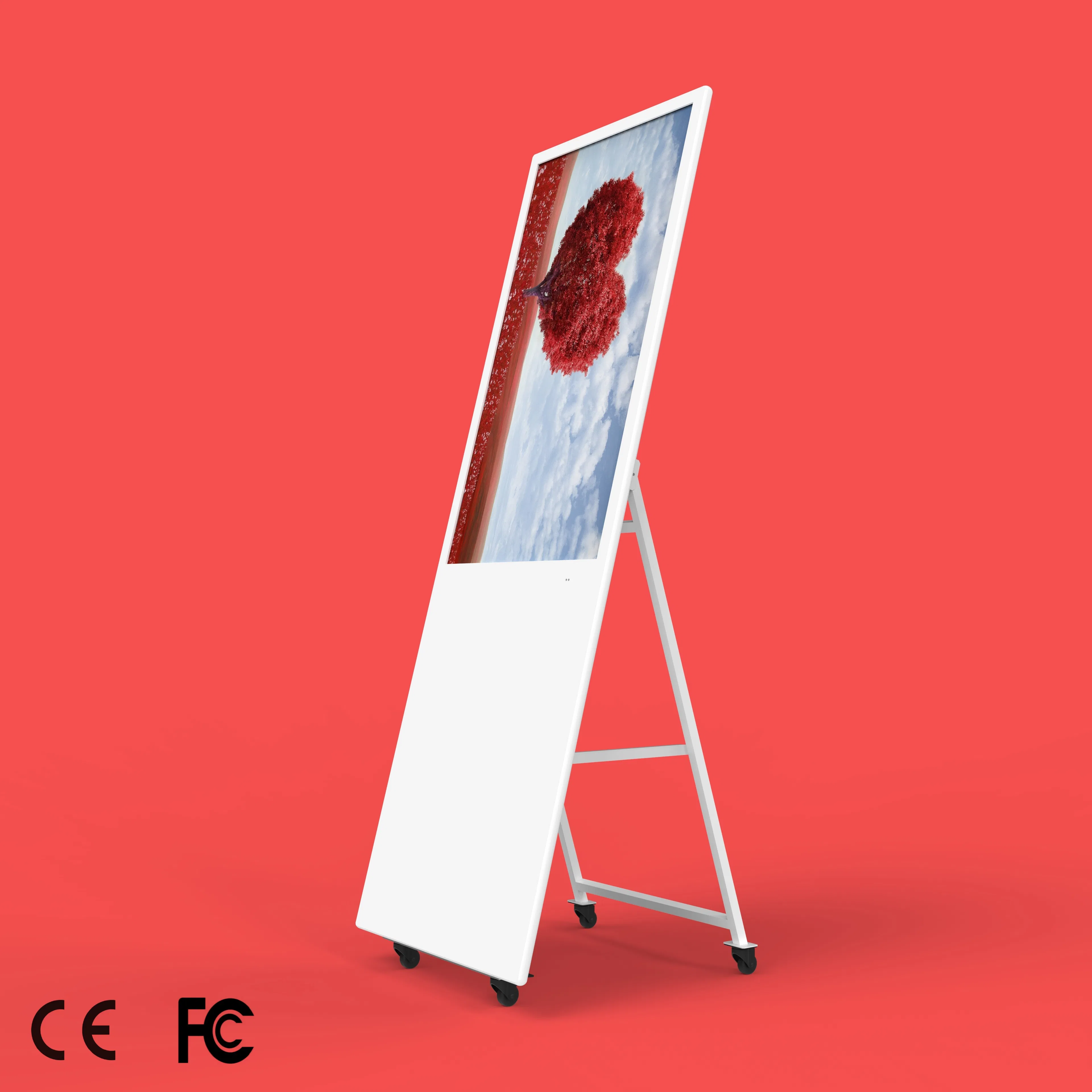 Floor Stand Me: Digital Signage with 4G Ethernet and WiFi Connectivity