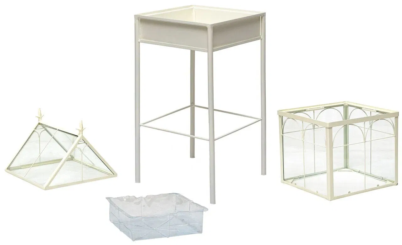 Large Metal Plant Terrarium Kit Glass Containers Indoor Gift for Succulents Orchids