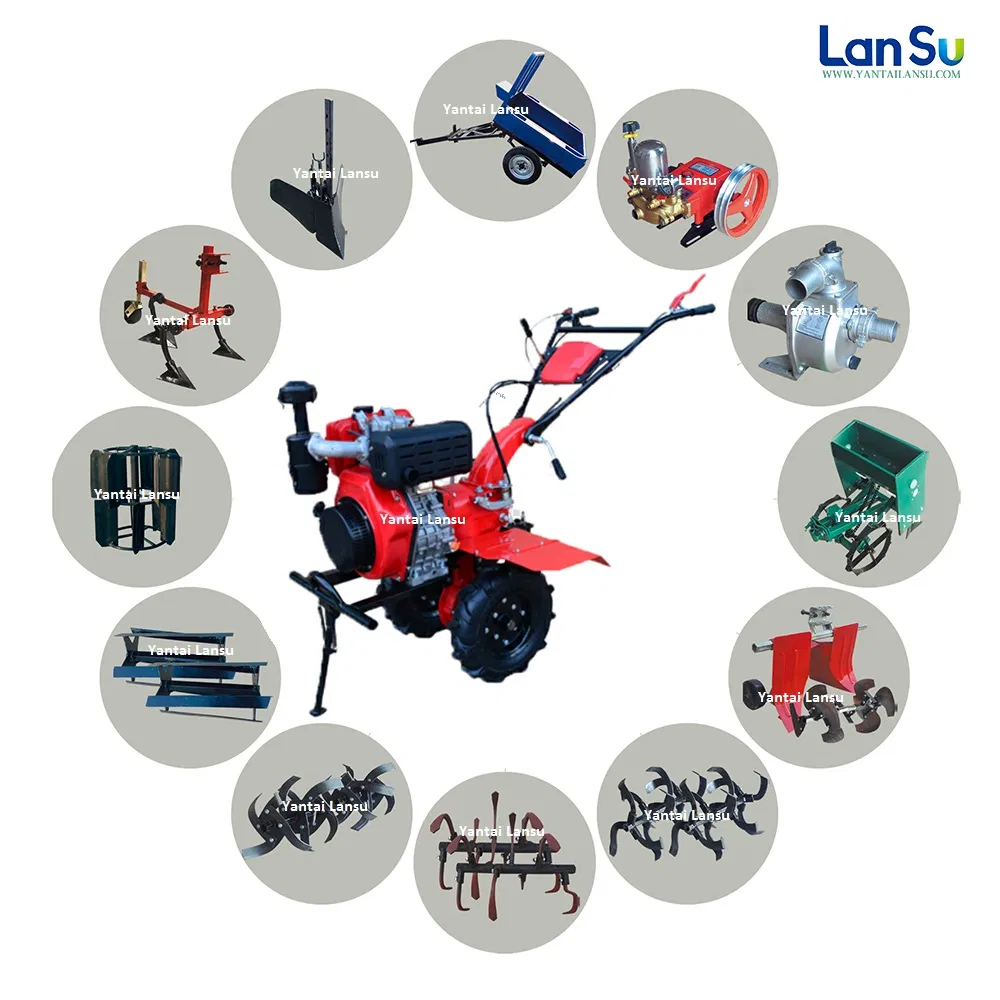 Wholesale Agriculture Multifunctional Power Mini Tractor Farm Mulching Rotary Ripper Rotary Tiller
