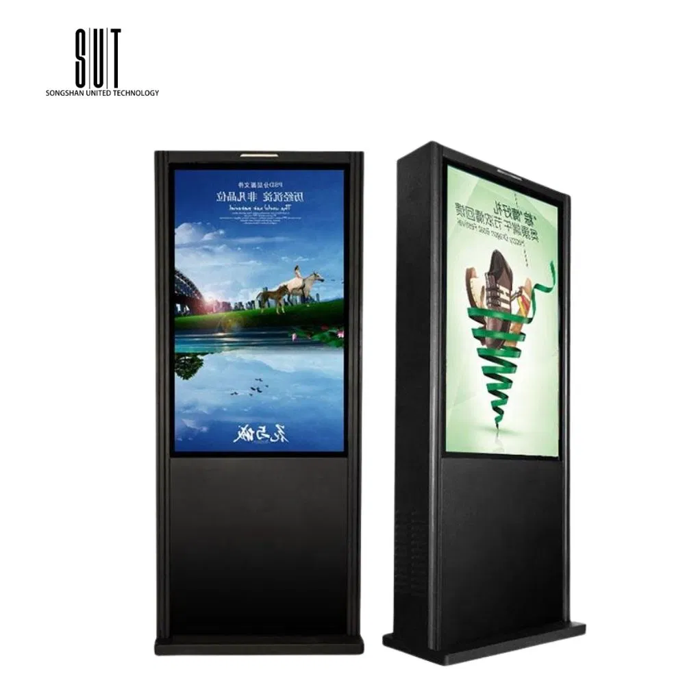 Outdoor Advertising Player Digital Signage and Displays LCD Floor Stand Smart Totem