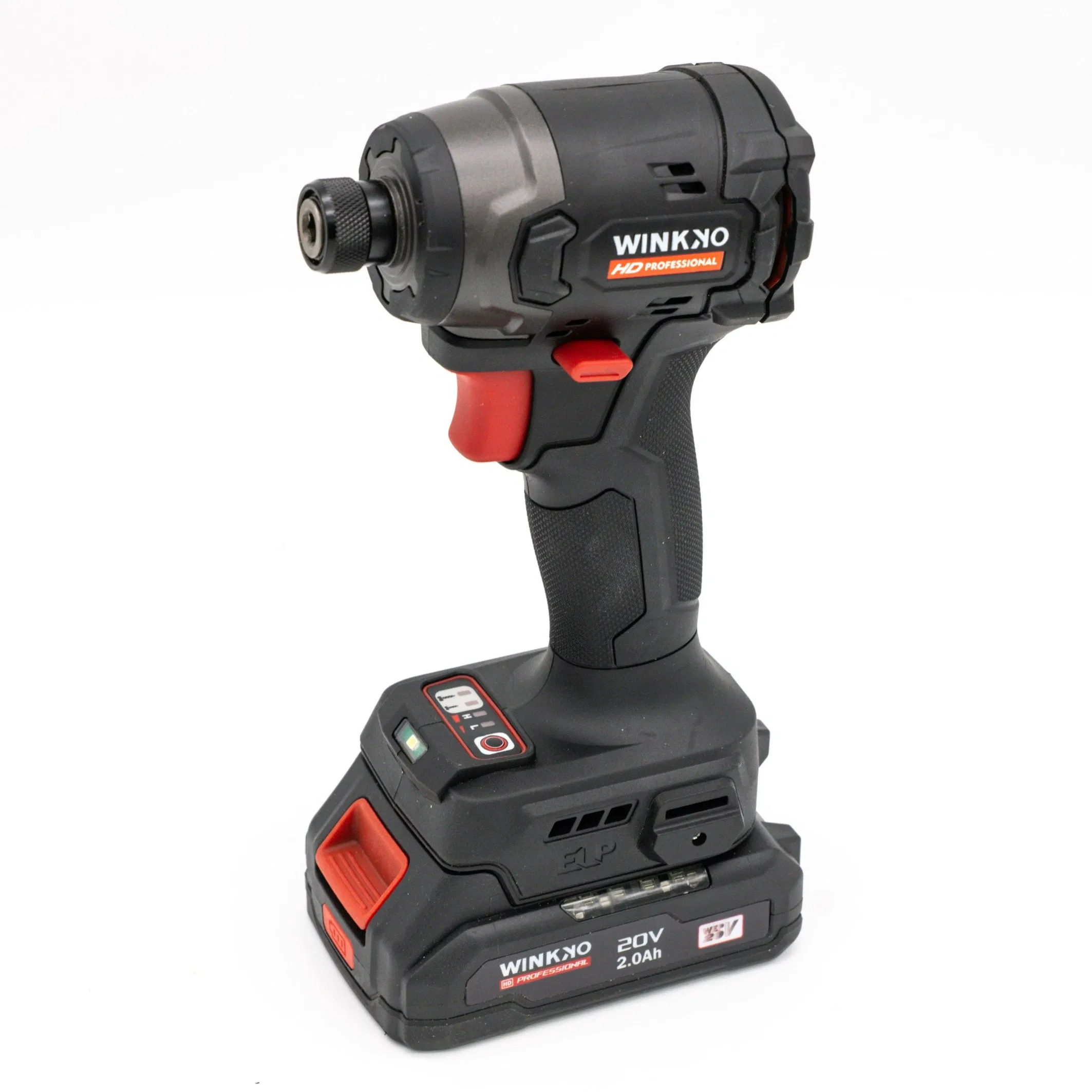 20V Cordless Brushless Motor Battery Motor Screwdriver Electricity Professional Winkko Injection Case Hand Tool Ergonomic &amp; Cordless Design