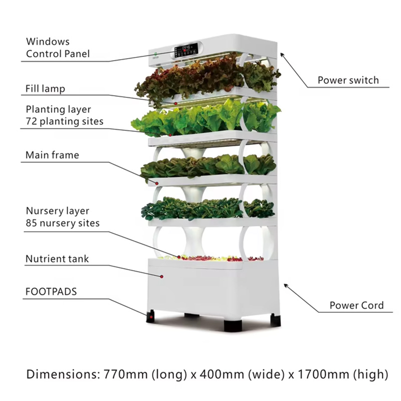 New Hydroponics Vertical Garden Aeroponic Tower Hydroponic Garden Kit Indoor Growing Towers Hydroponics Vertical Garden Systems