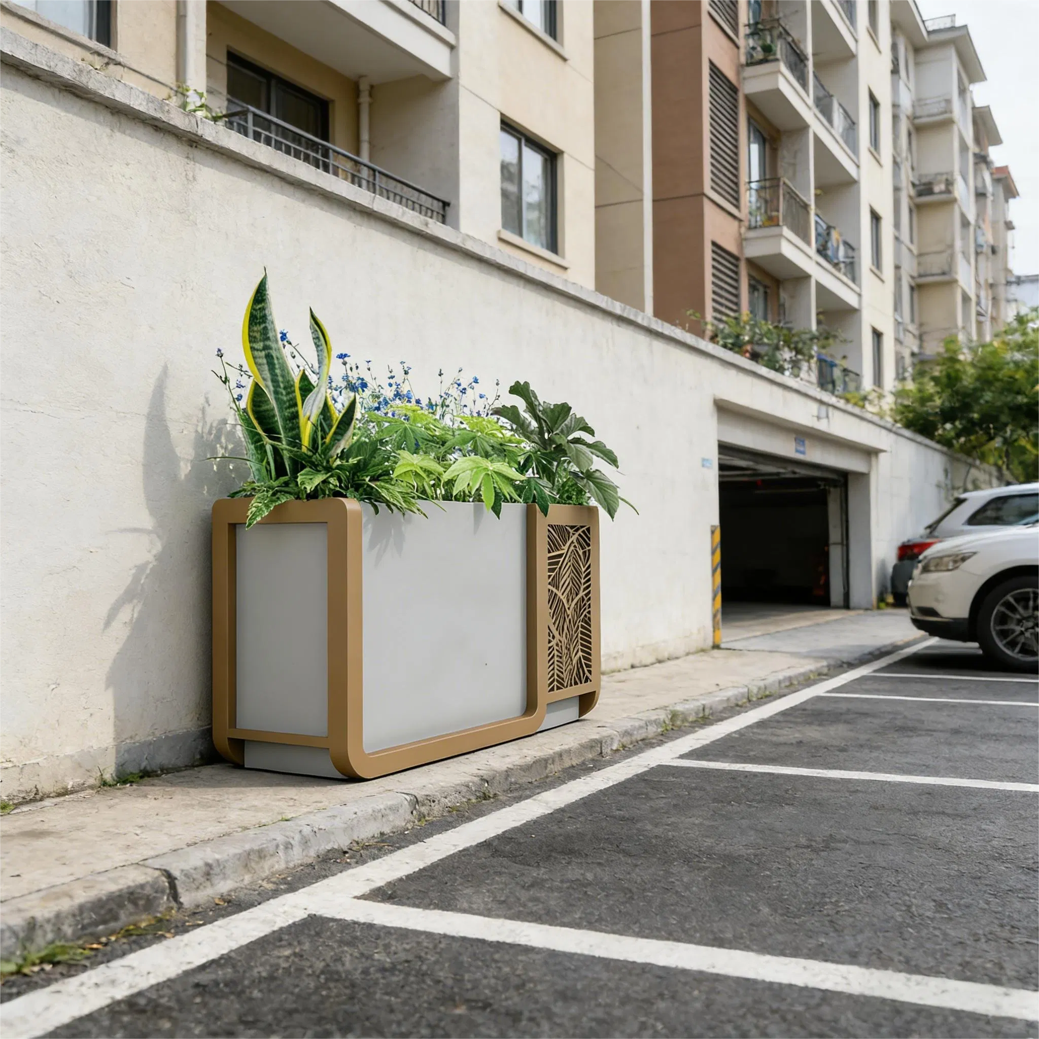 Sustainable Rainwater Harvesting Flower Box with Internal Storage Capability