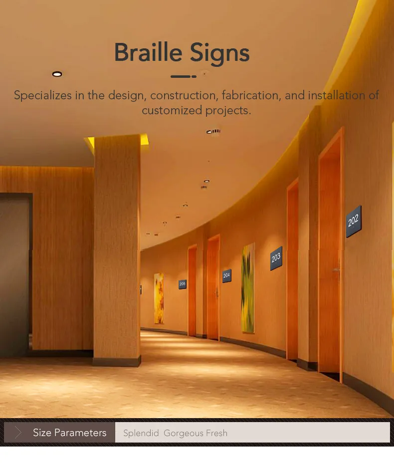 Braille Signage Detail 3