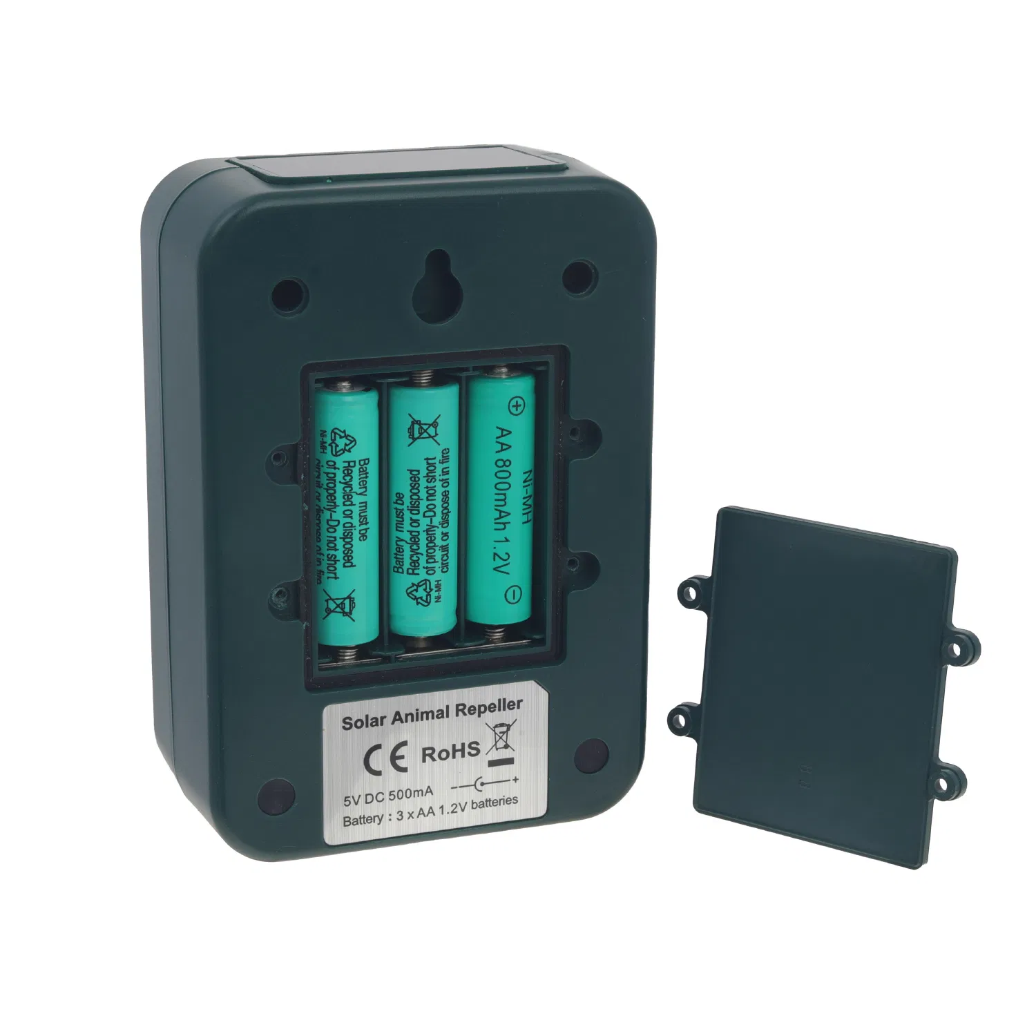 Ultrasonic Flashing Pest Control Animal Repellent Device Bird Dog Cat Fox Deer Mouse Fox Pigeon Marten Raccoon Rabbite Pelican Deterrent Repeller for Garden Yar