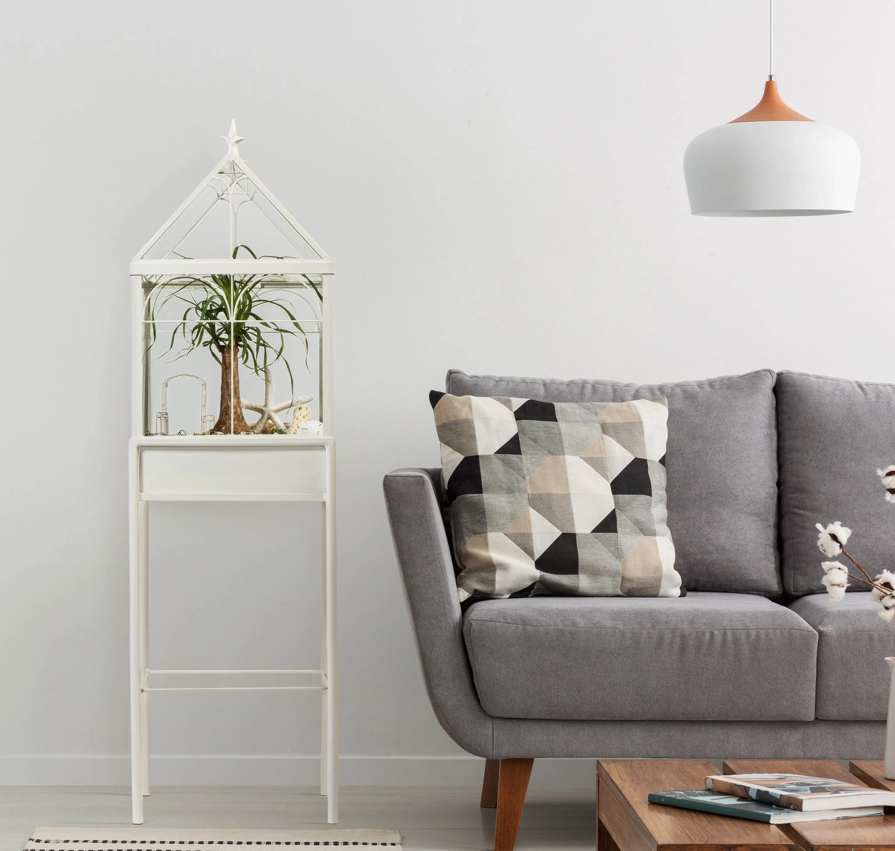 Large Metal Plant Terrarium Kit Glass Containers Indoor Gift for Succulents Orchids