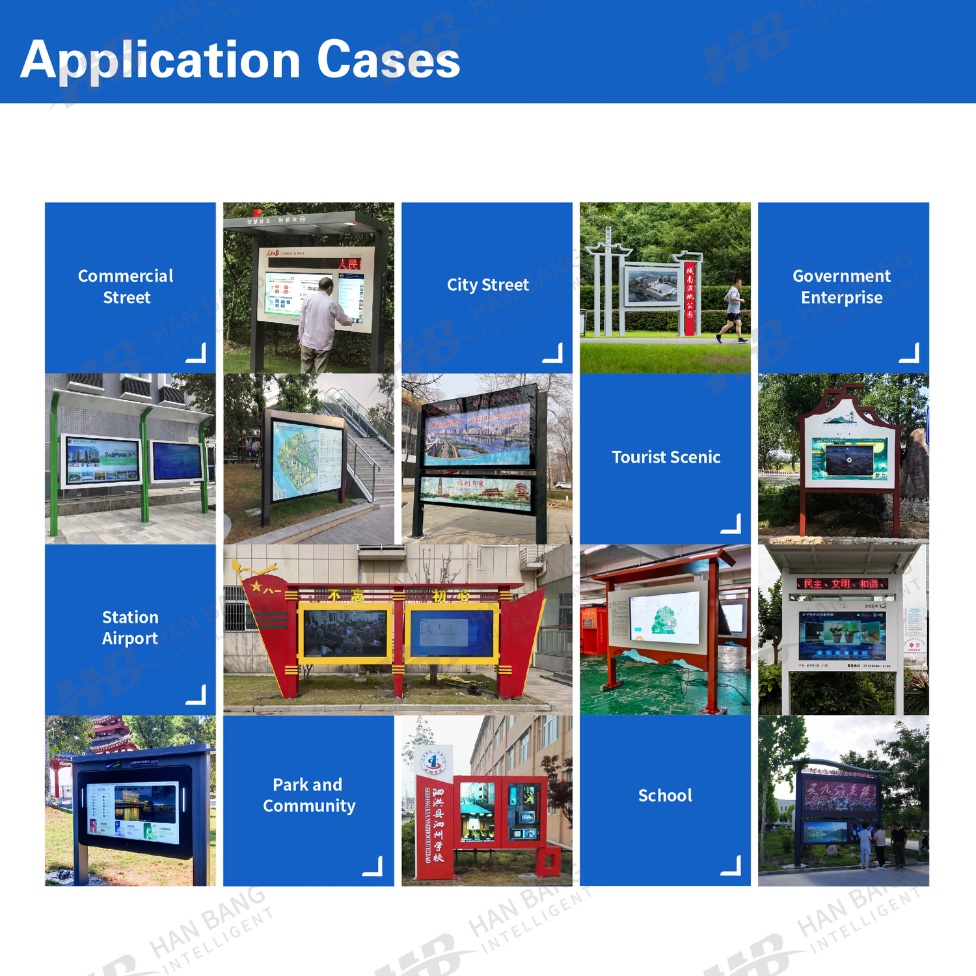 Park Eco-Education Board with Solar Charging and Wildlife Protection Tips Digital Signage