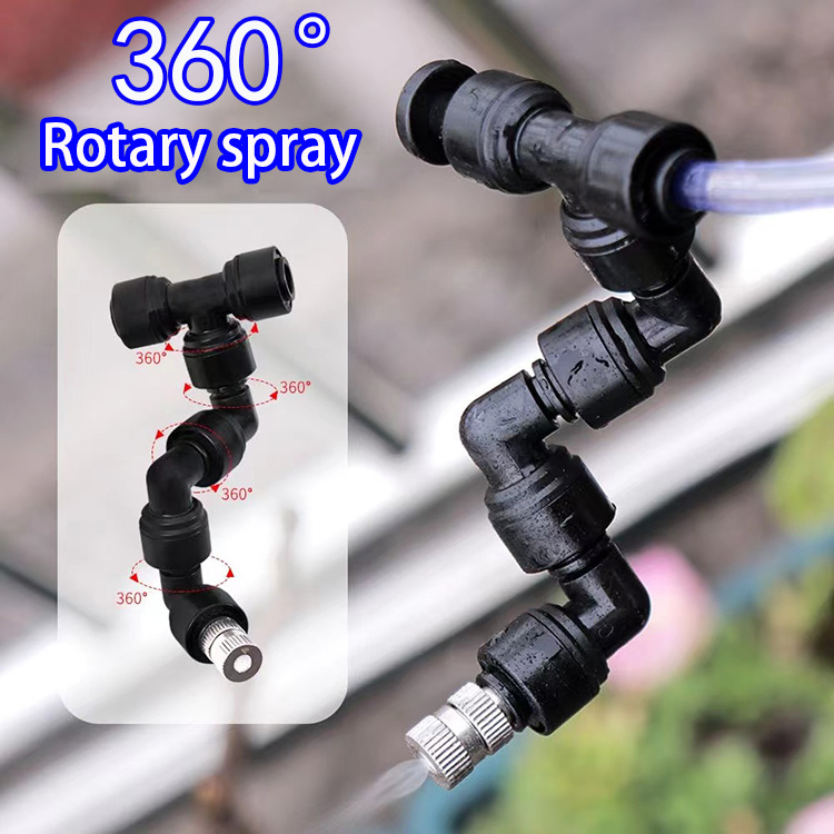 Automatic Solar Panel Power Drip Micro Spray Mist Irrigation Kit Indoor Plant