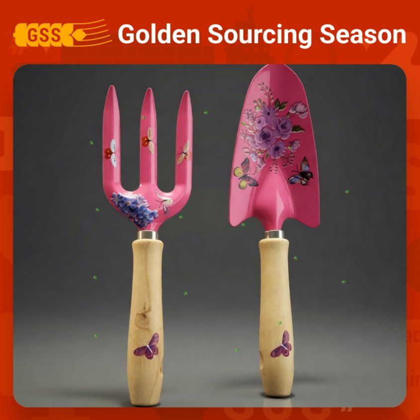 Ardening Hand Tools Stainless Steel Garden Trowel Soil Cultivator Hand Fork Bulb Planter Ergonomic TPR Handle