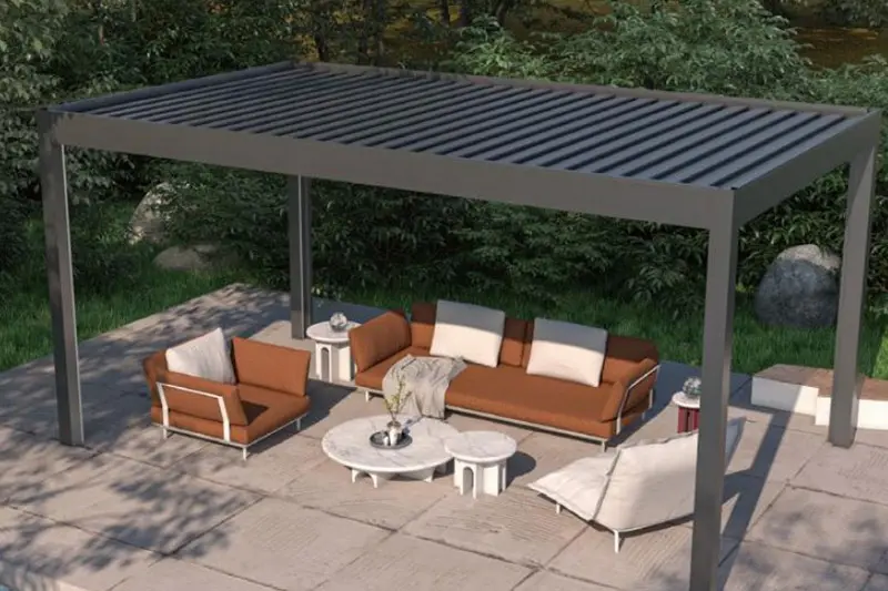 Custom Aluminum Retractable Louvered Roof Pergola Kits from China Suppliers and Factory – Durable & Weather-Resistant