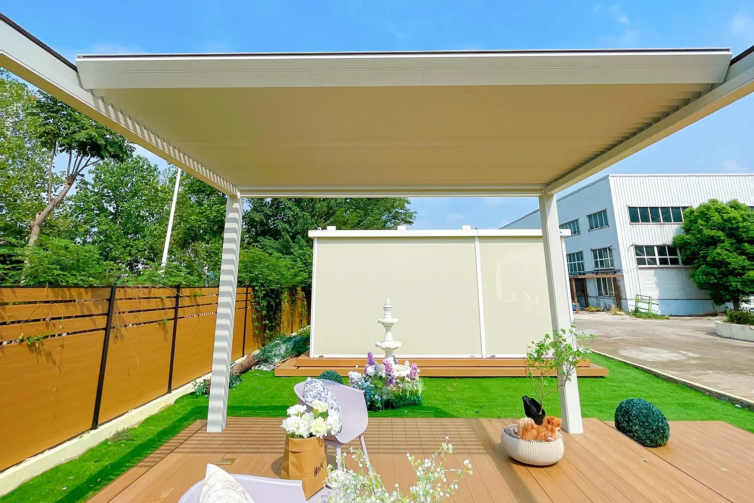 Custom Aluminum Retractable Louvered Roof Pergola Kits from China Suppliers and Factory – Durable & Weather-Resistant