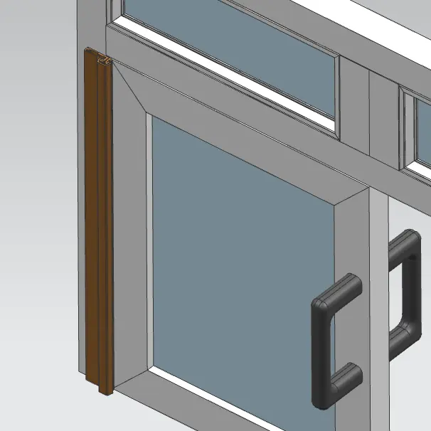 Aluminum alloy hinges details