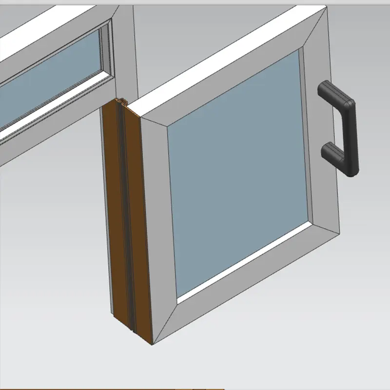 Continuous geared hinge installation