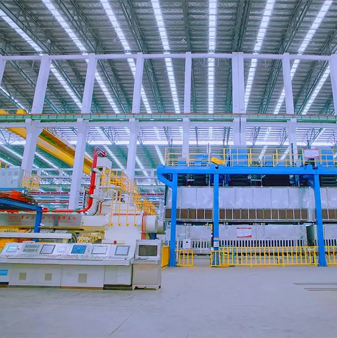 LvXing aluminum manufacturing facility in Foshan Guangdong showing production floor and equipment