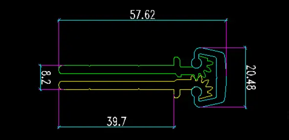Continuous geared hinge mechanism