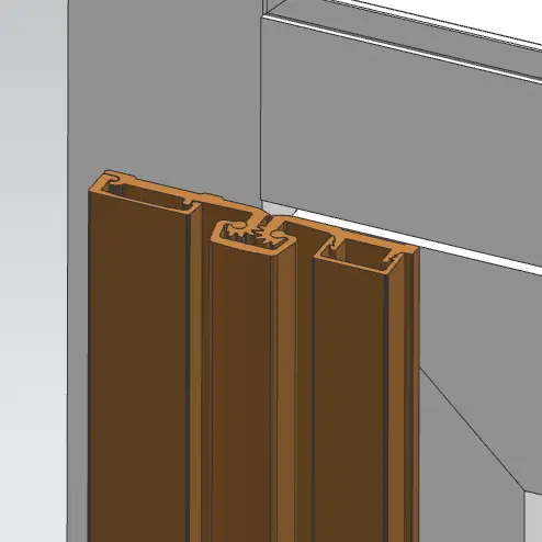 Installed continuous hinge