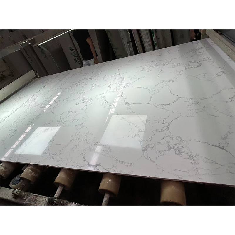 Polished/Honed Engineered/Artificial Stone Slabs Bianco Carrara/Calacatta White Veins/Snow White Marble for Wall Tiles/Flooring/Background/Vanity Top