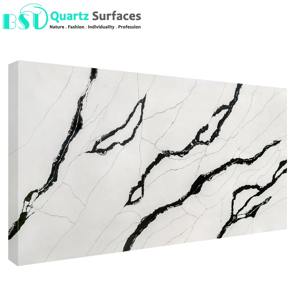 Polyester Resin Artificial Quartz Stone Slabs for Island Top