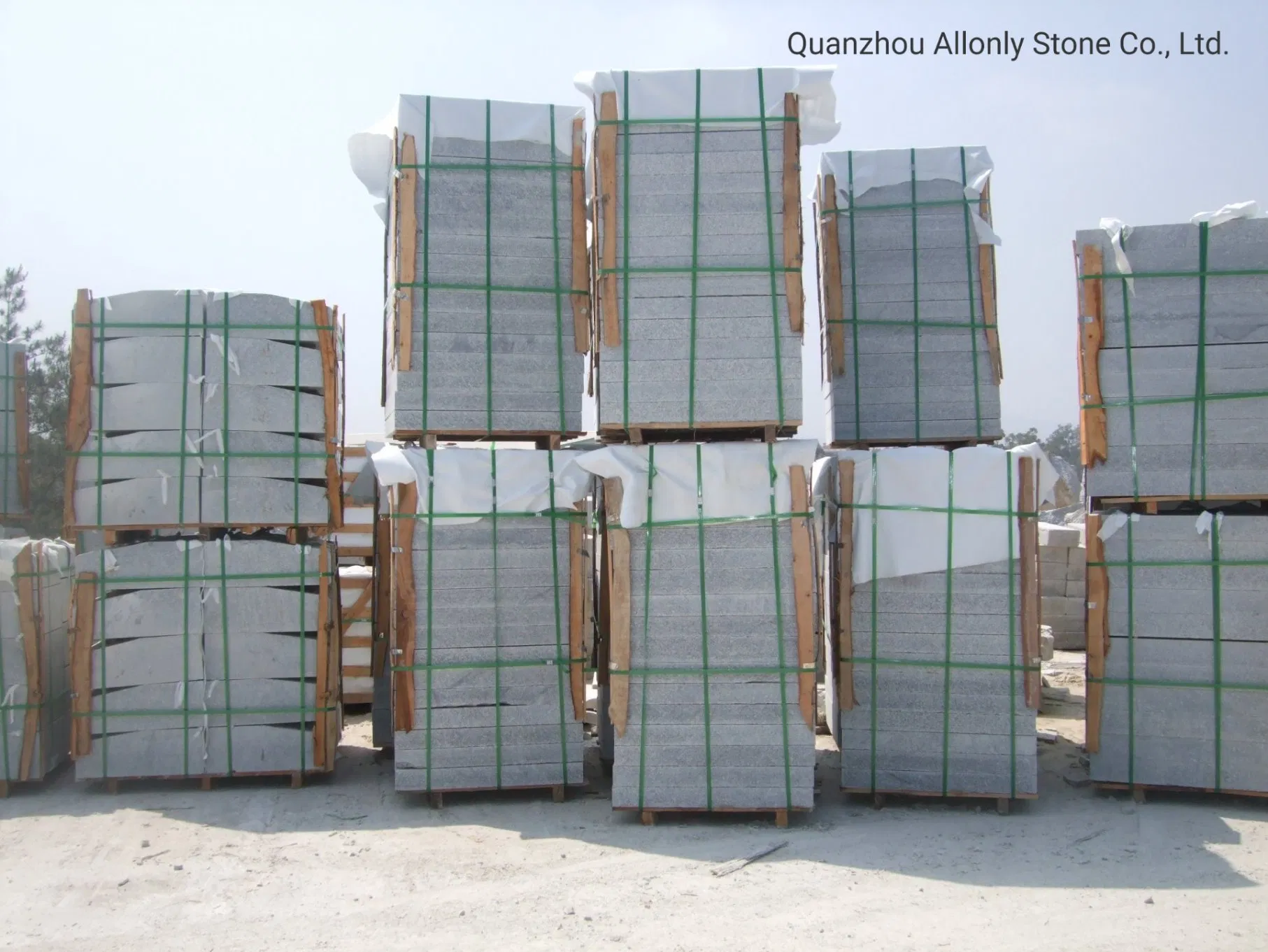 China Cheap Grey Granite Step Tread Design for Stone Floor Tile