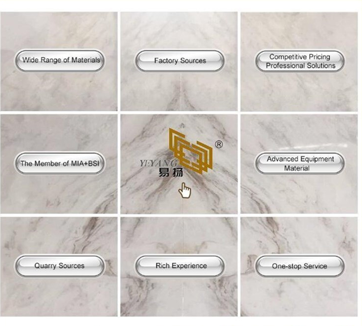 Cheap Polished White/Carrara/Calacatta/Grey/Brown/Black/Beige Natural Stone Marble Slabs for Kitchen/Bathroom/Flooring/Wall