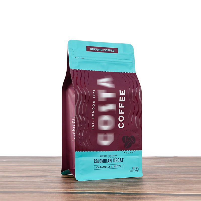 Matte Black Aluminum Foil Mylar Bags Smell Proof Aroma Proof Resealable Zipper for Herb Coffee Tea Custom Packaging Bag