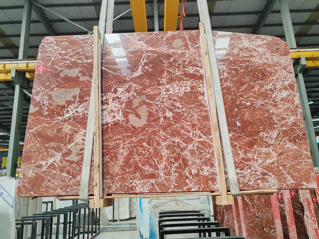 New Roso Lavento Marble Slab