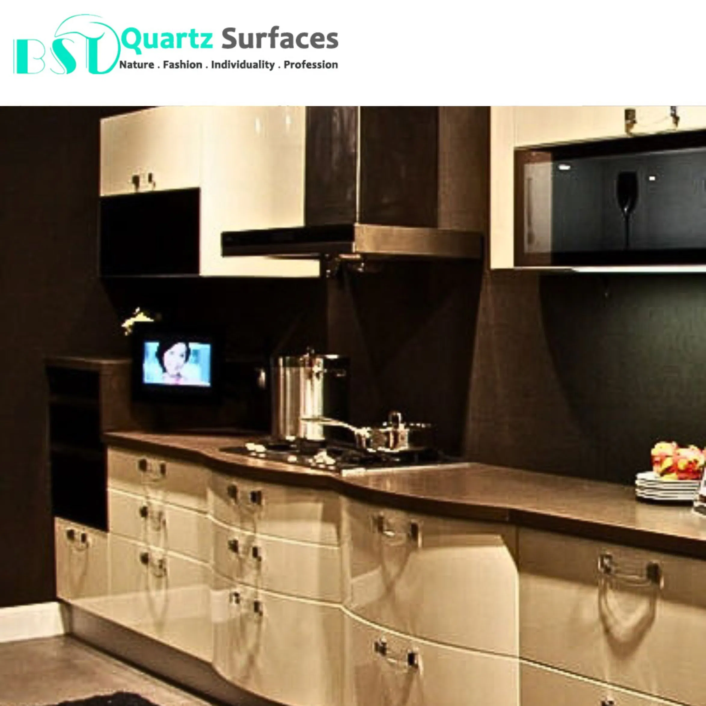 Crystal Quartz Big Artificial Quartz Stone Slab