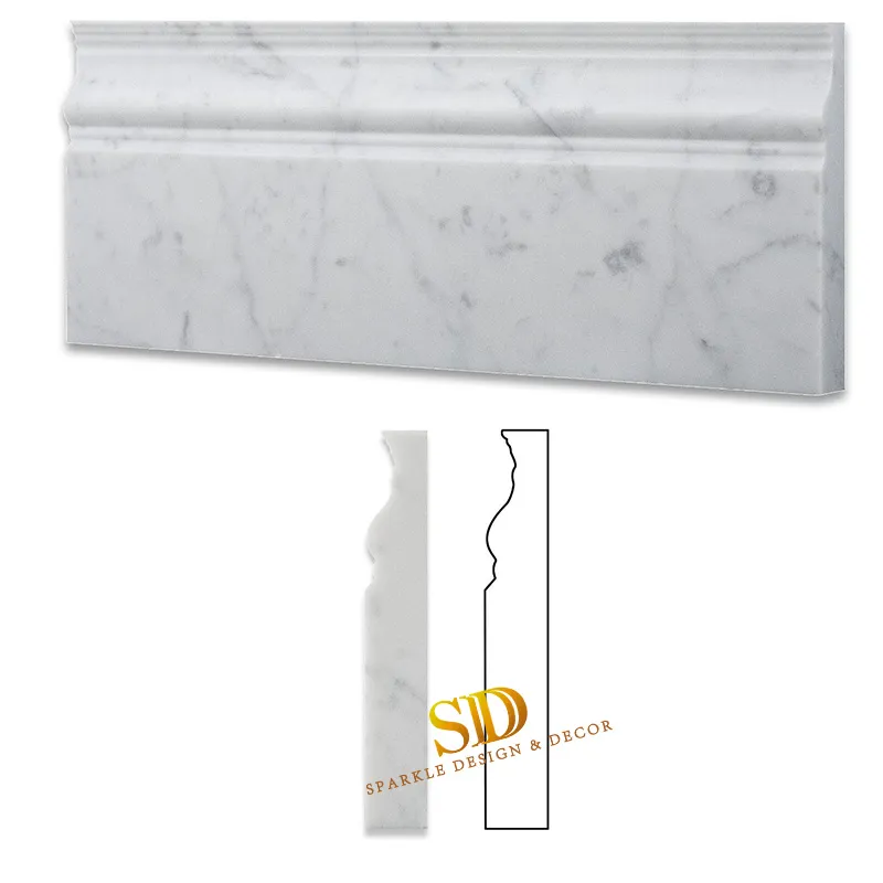Carrara White Marble Skirting